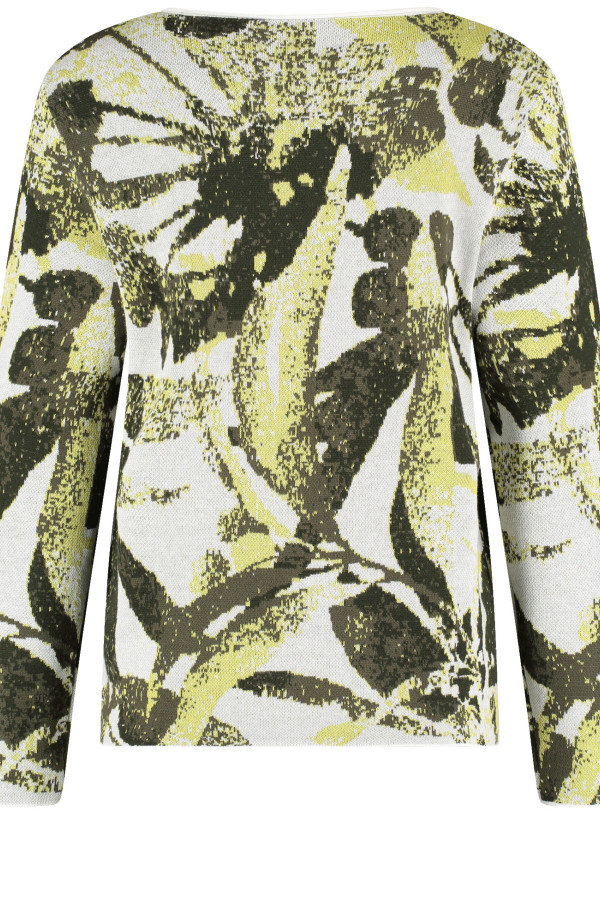 Джемпер с принтом прямого кроя