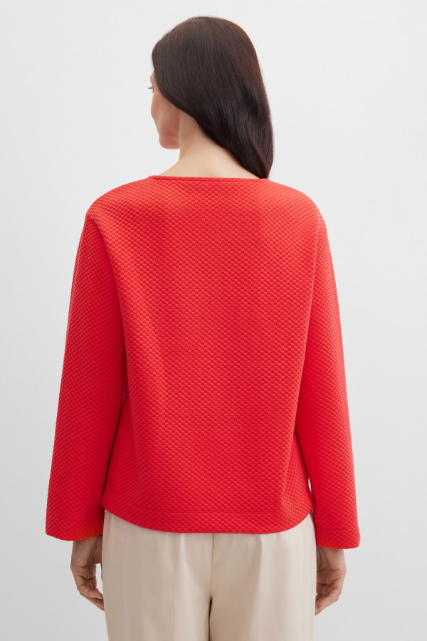 Свитшот из фактурного трикотажа