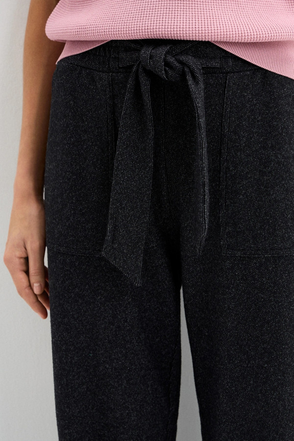 Брюки широкие из трикотажа