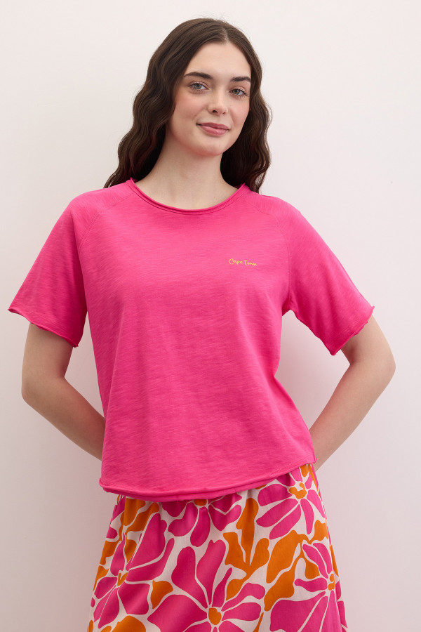 Футболка с необработанным краем