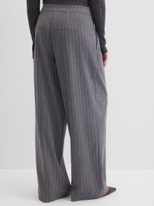 Брюки широкие в полоску