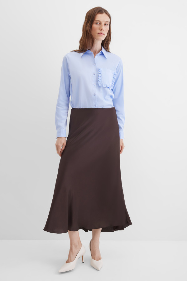 Блузка с накладным карманом