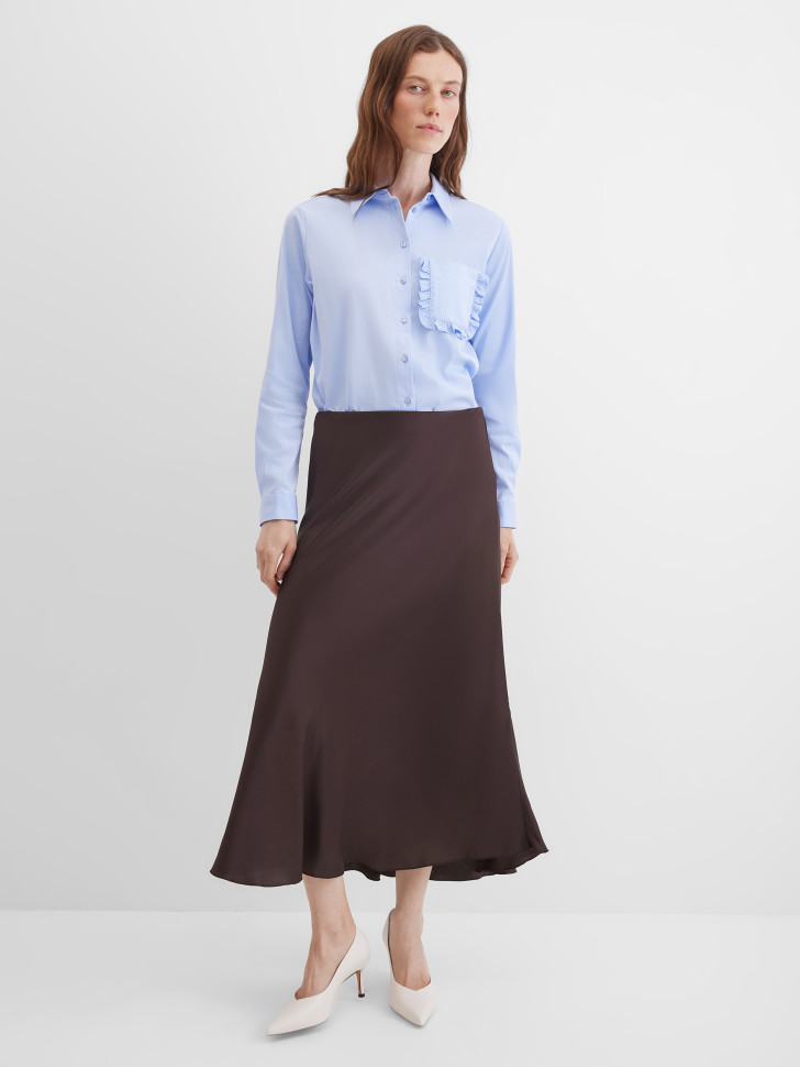 Блузка с накладным карманом