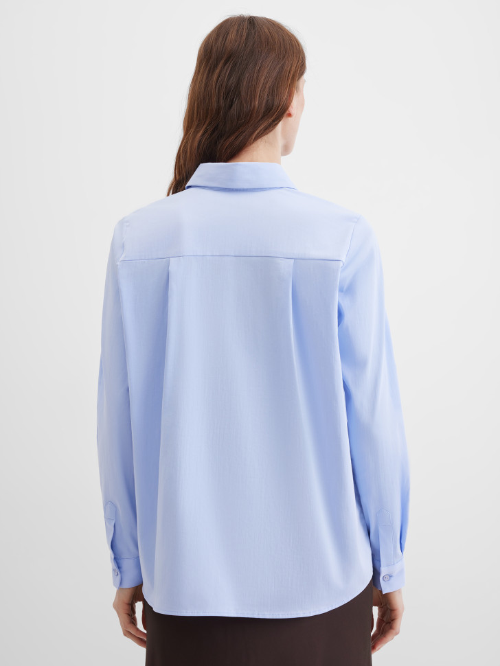 Блузка с накладным карманом