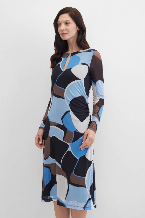 Платье миди с принтом