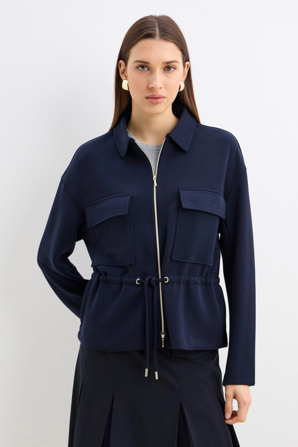 Жакет с кулиской на талии