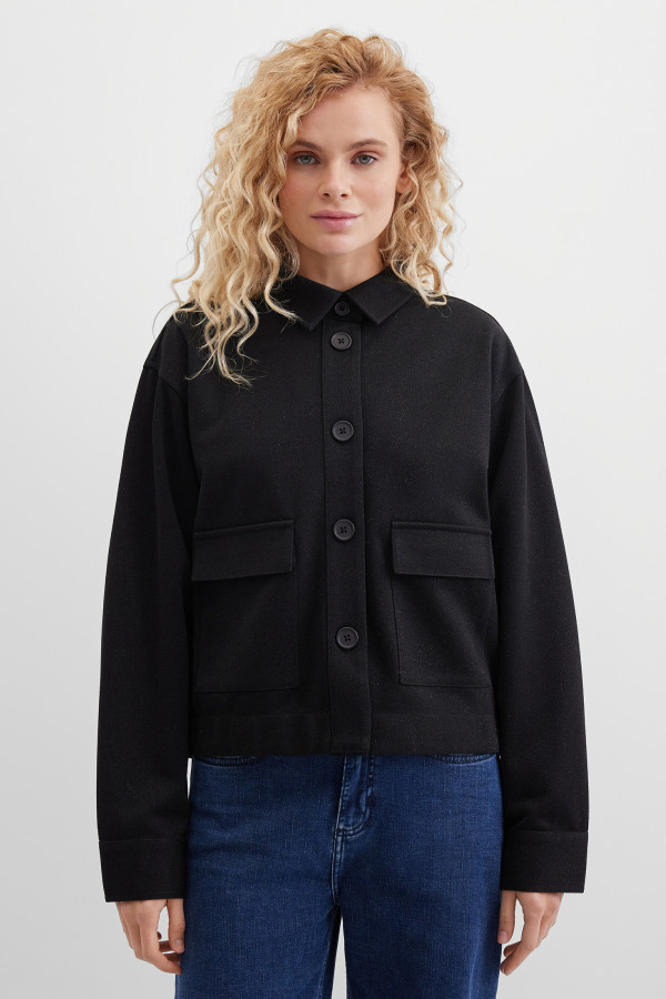 Жакет-куртка на пуговицах