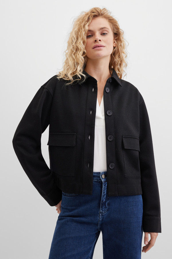 Жакет-куртка на пуговицах
