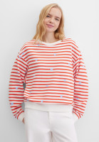 Свитшот свободный в полоску