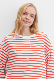 Свитшот свободный в полоску