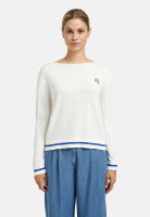 Джемпер с вырезом лодочкой