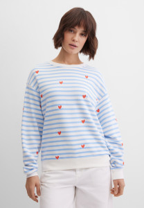 Свитшот свободный в полоску