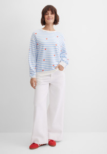 Свитшот свободный в полоску