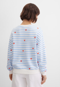 Свитшот свободный в полоску