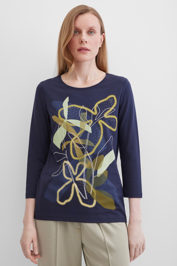 Лонгслив с принтом