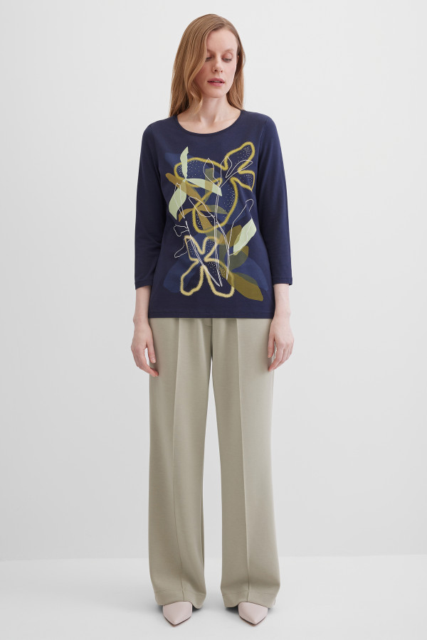 Лонгслив с принтом