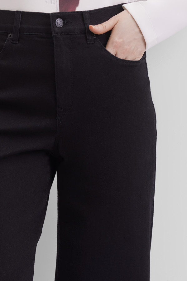 Джинсы wide leg с высокой посадкой