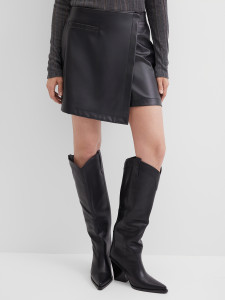 Юбка-шорты из эко-кожи