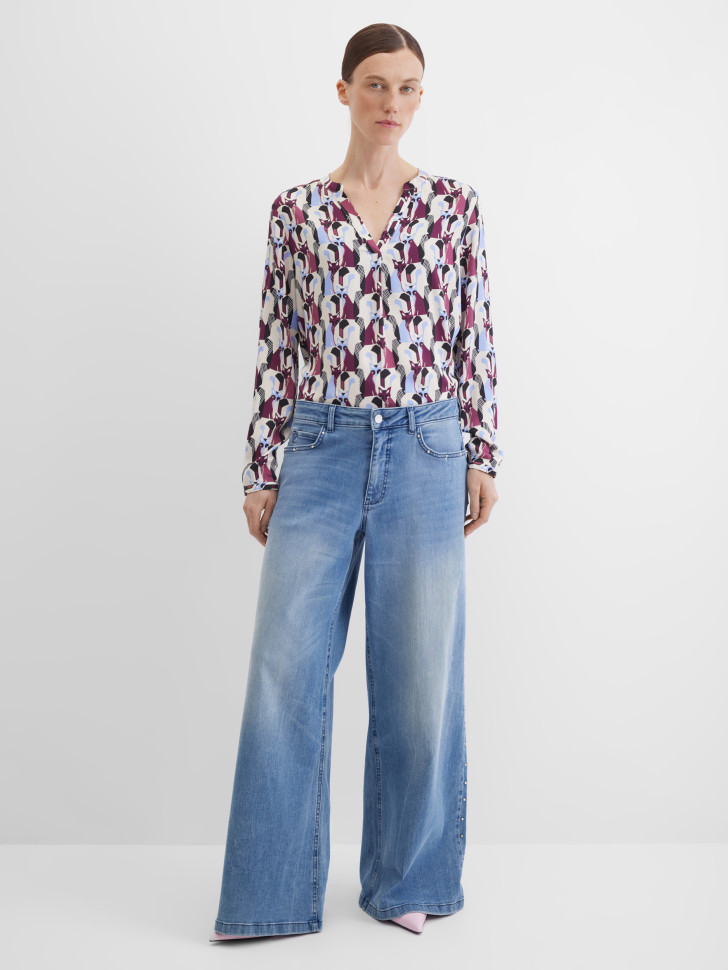 Джинсы широкие