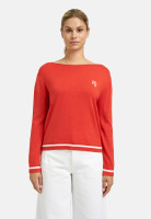 Джемпер с вырезом лодочкой