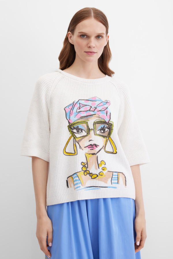 Джемпер свободный