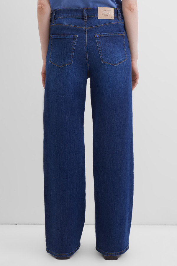 Джинсы wide leg с высокой посадкой