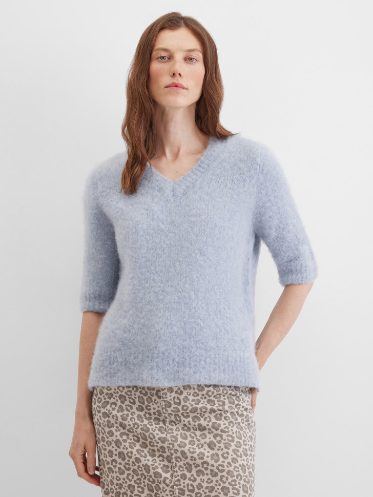 Пуловер с коротким рукавом