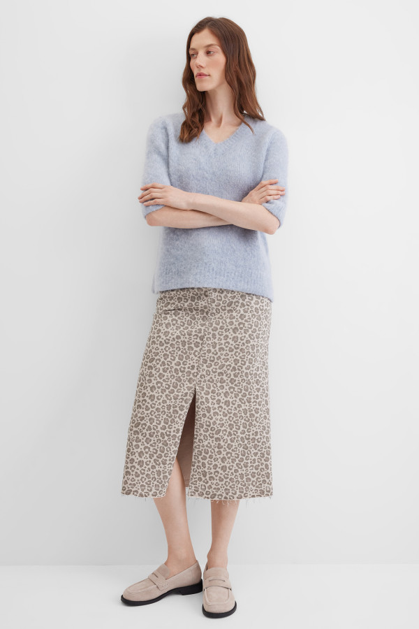 Пуловер с коротким рукавом