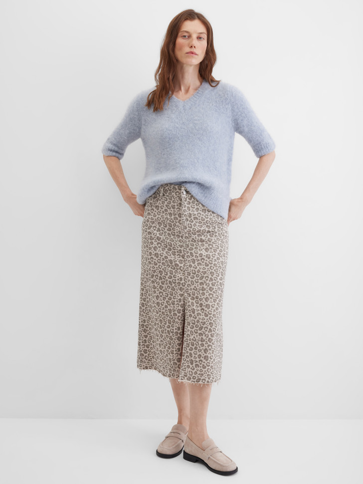 Пуловер с коротким рукавом