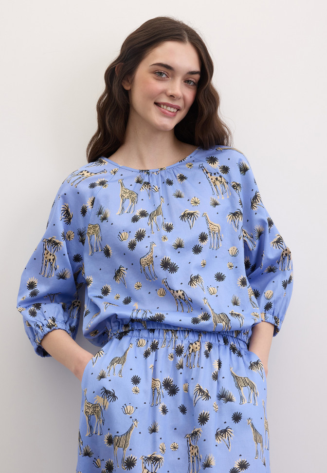 Блузка с принтом