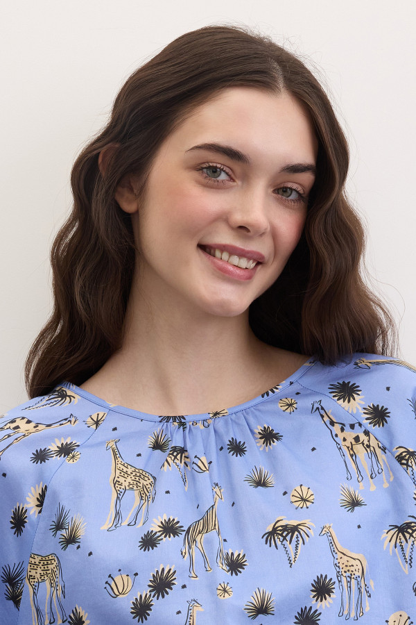 Блузка с принтом