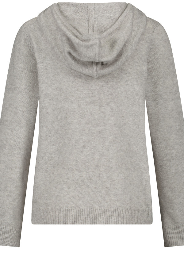 Джемпер прямого кроя с капюшоном