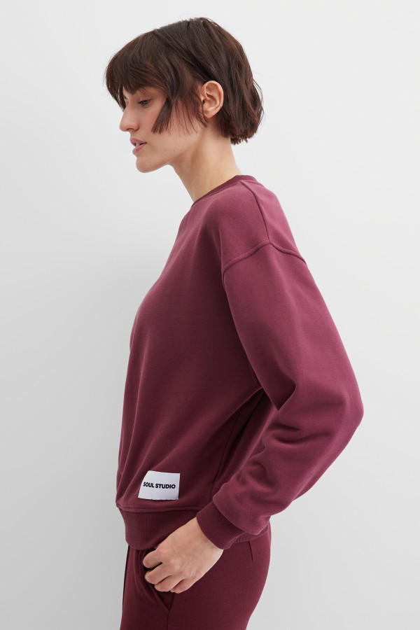 Свитшот прямого кроя