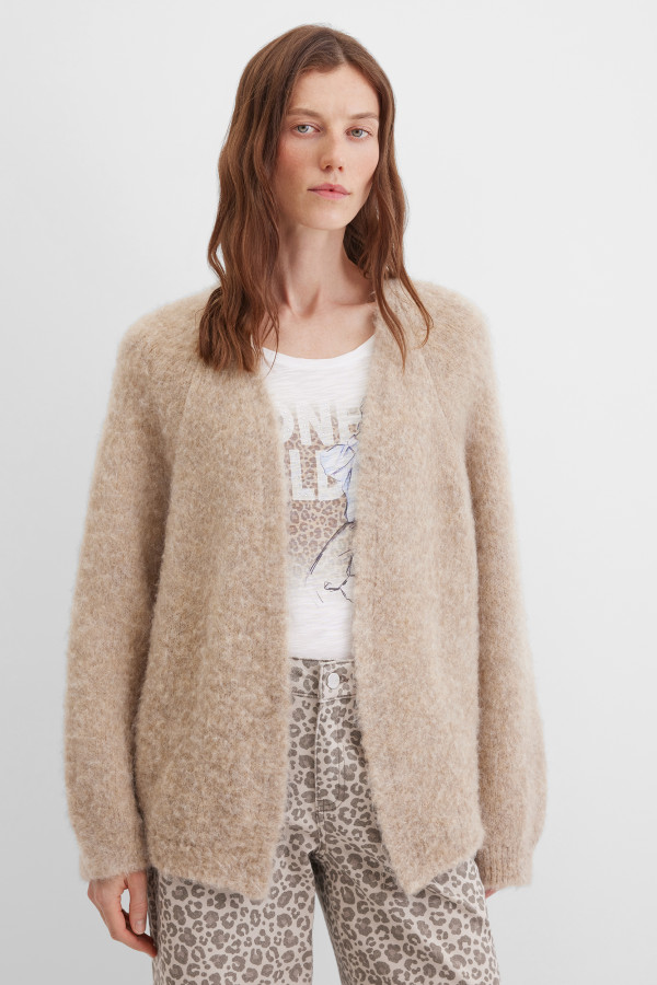 Кардиган из шерсти и мохера