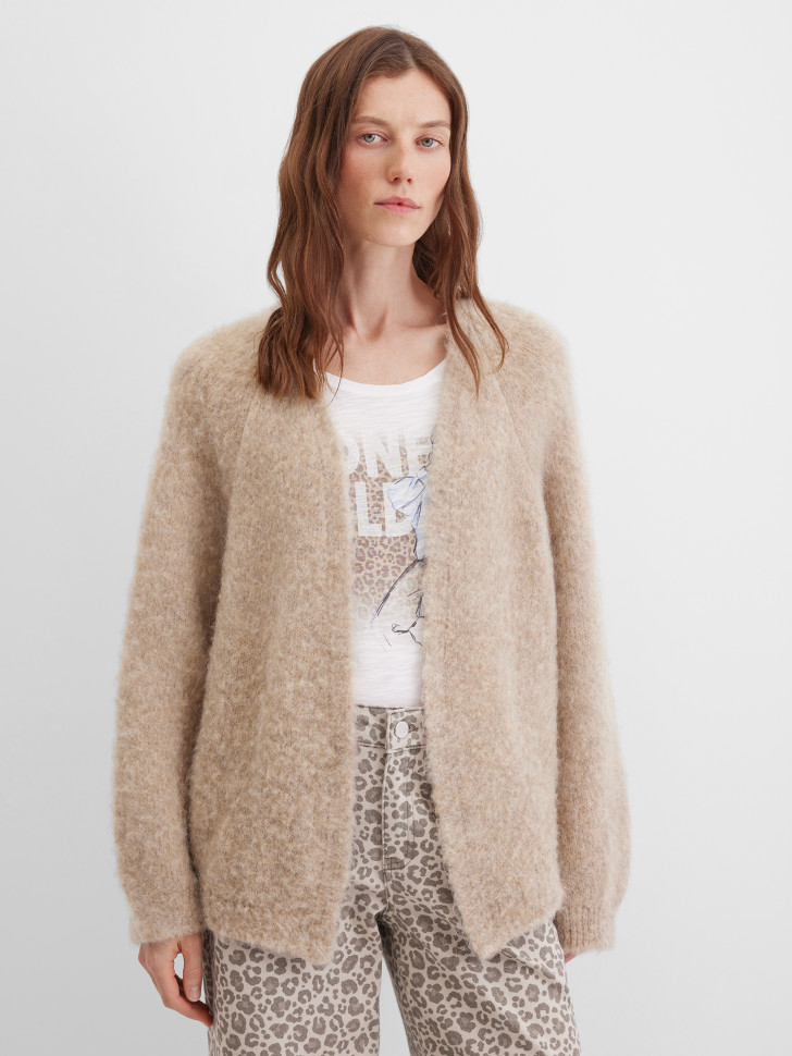 Кардиган из шерсти и мохера