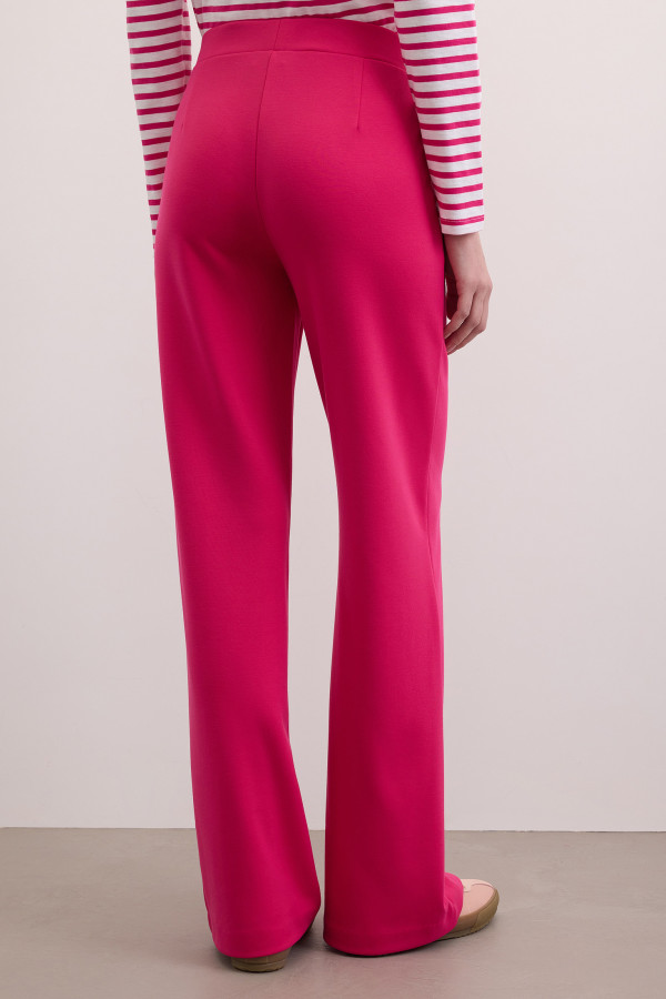 Брюки прямые спорт-шик на эластичном поясе
