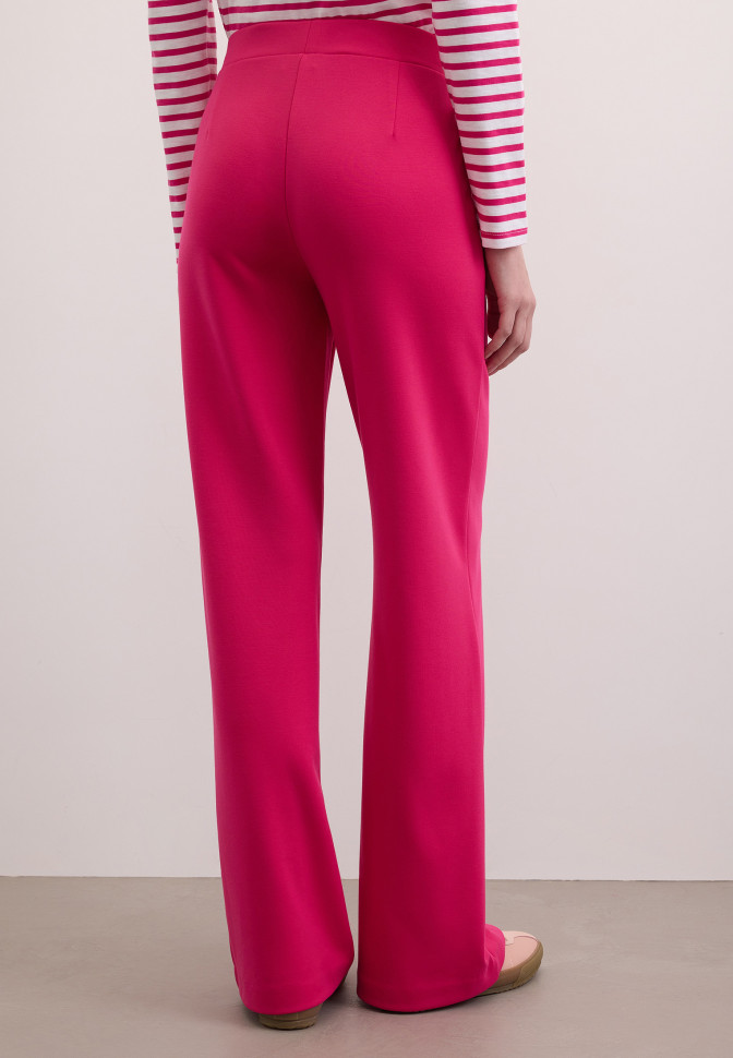 Брюки прямые спорт-шик на эластичном поясе