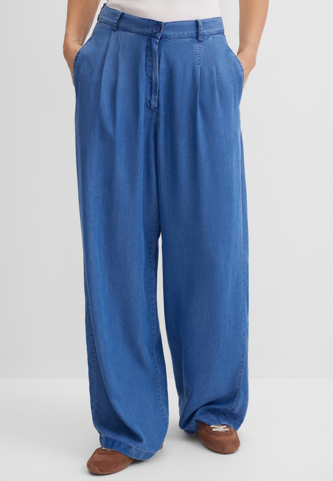 Брюки широкие