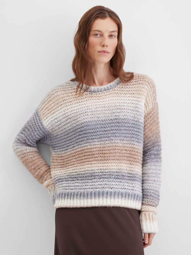 Джемпер фактурной вязки