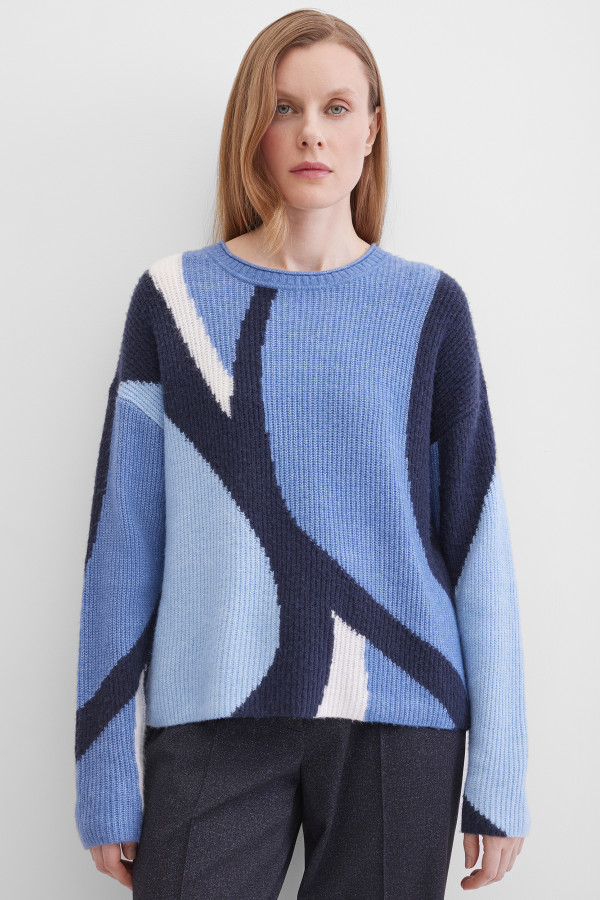 Джемпер с графичным узором