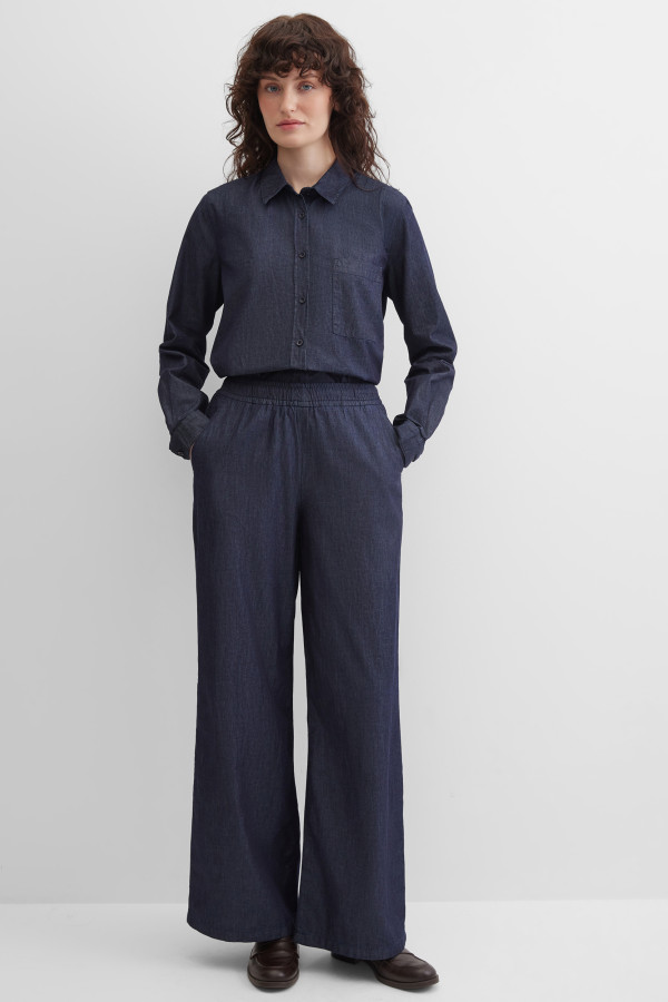 Брюки широкие