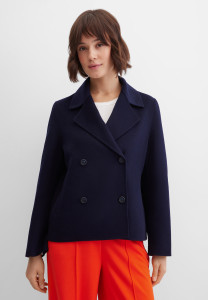 Жакет-куртка двубортный с шерстью