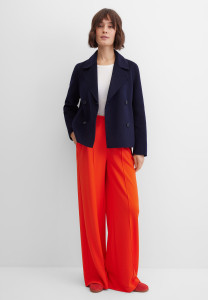 Жакет-куртка двубортный с шерстью