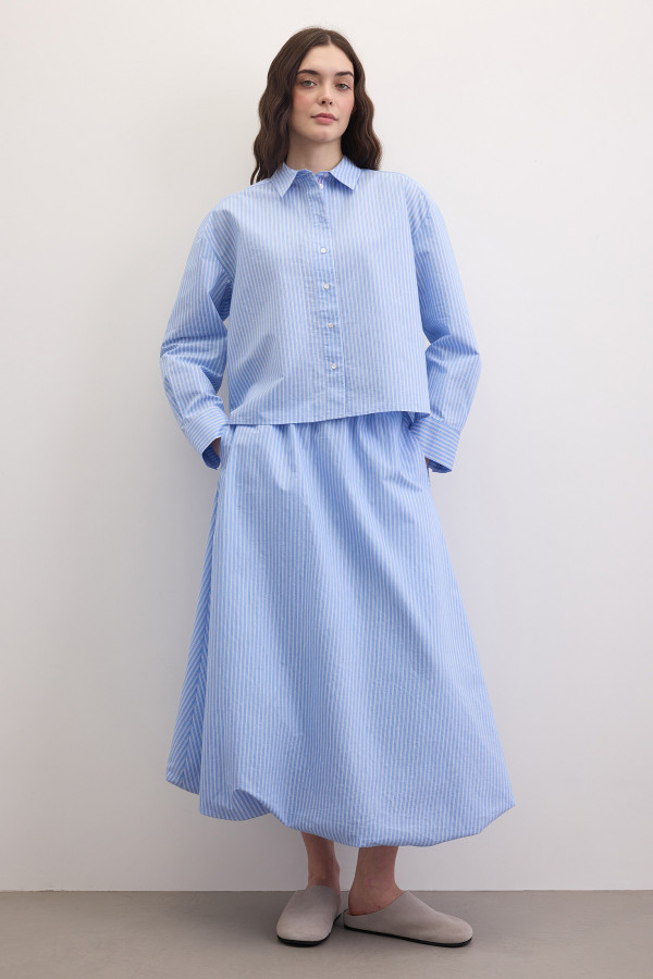 Рубашка укороченная с рисунком