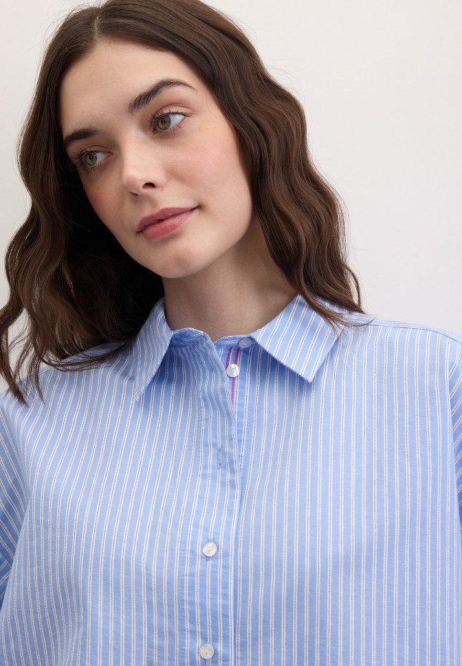 Рубашка укороченная с рисунком