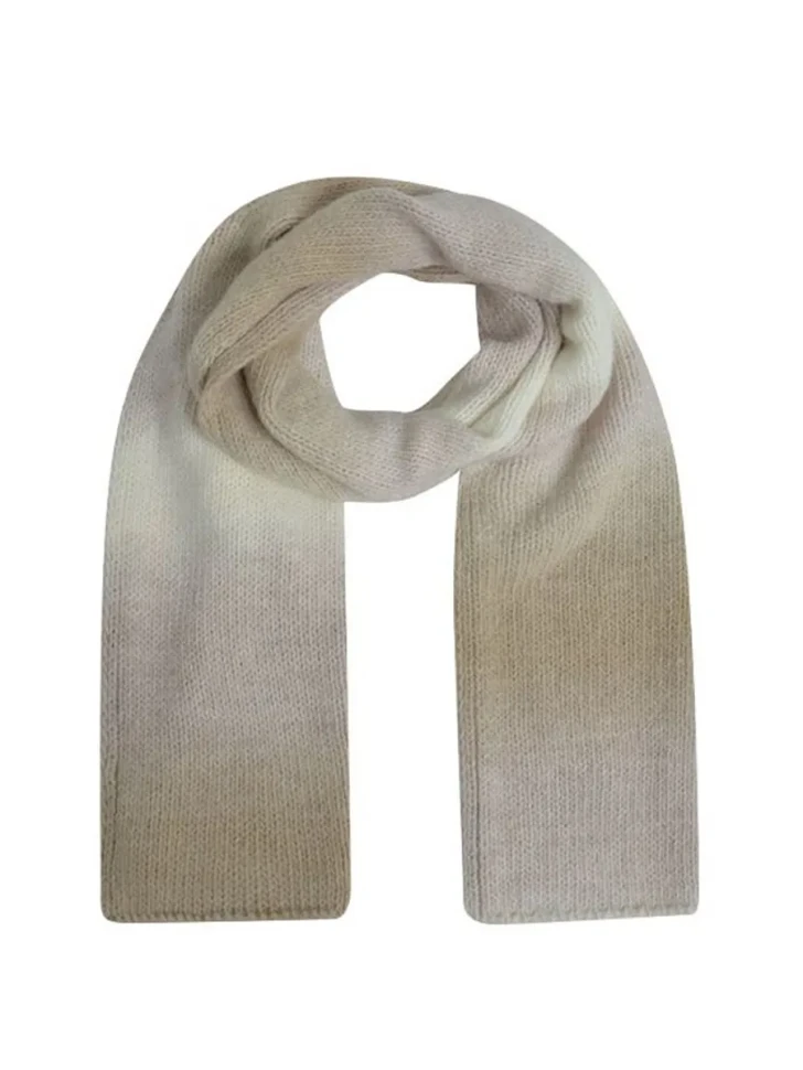 Шарф с шерстью