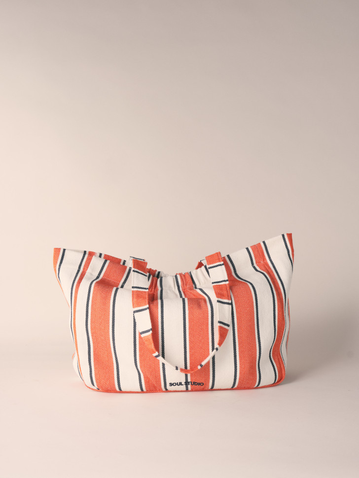 Сумка-шоппер в полоску