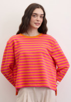 Свитшот свободный в полоску