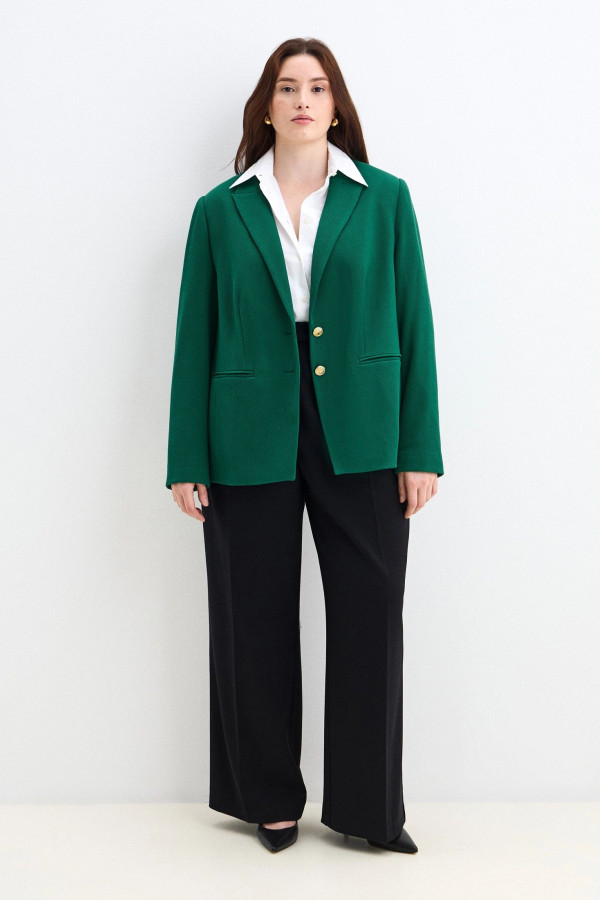 Жакет приталенный однобортный