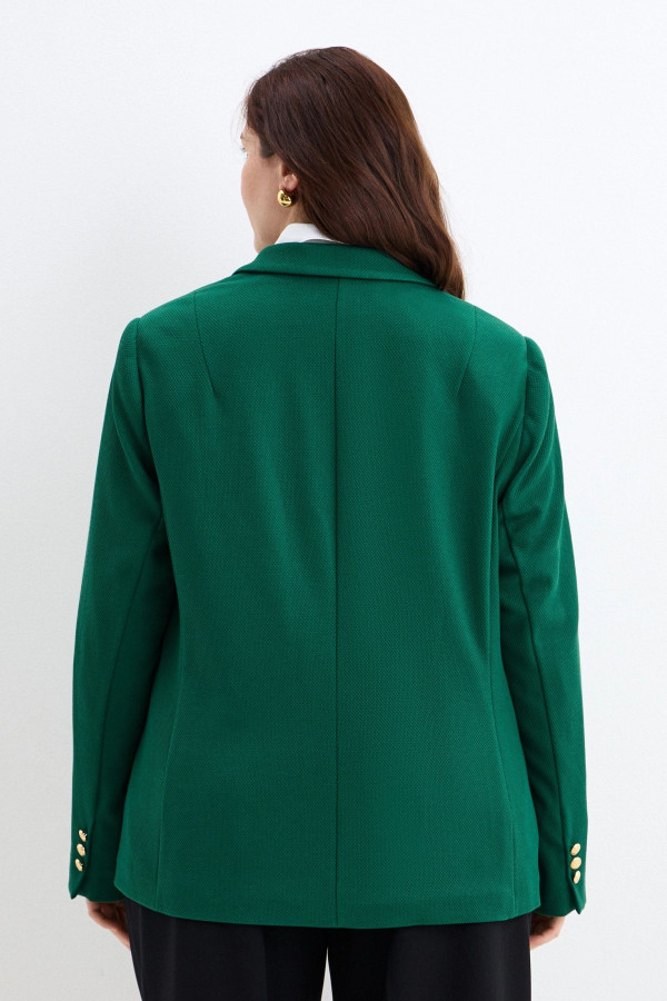 Жакет приталенный однобортный